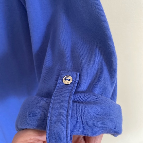 Karen Scott silvery blue cotton tshirt - Picture 4 of 5